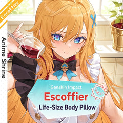 Genshin Impact Escoffier Anime Body Pillow Cover