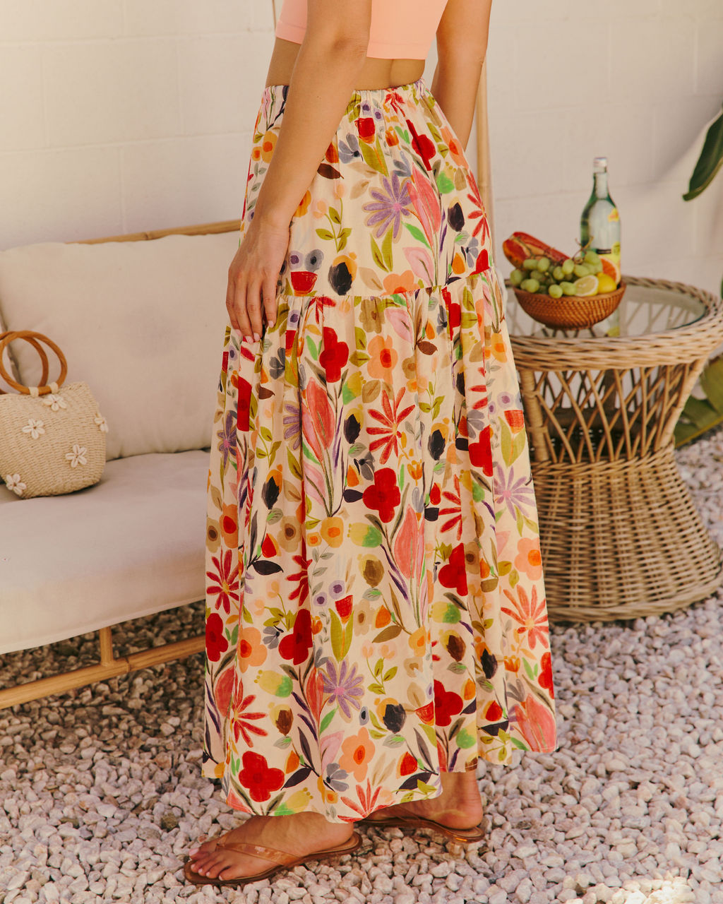 Fresh Picked Floral Maxi Skirt