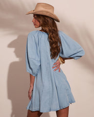 Moonlit Prairie Chambray Romper
