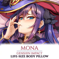 Genshin Impact Mona Anime Body Pillow Cover