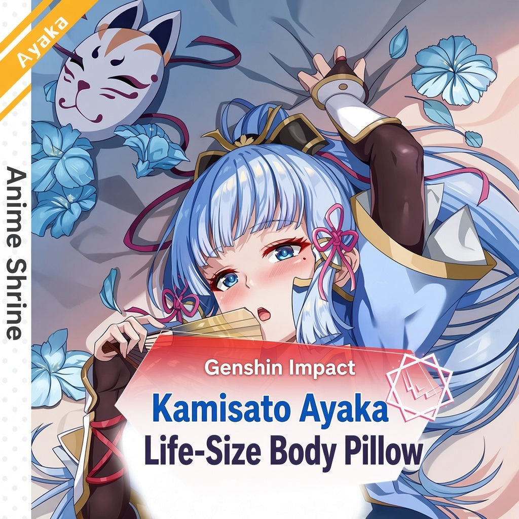 Genshin Impact Kamisato Ayaka Anime Body Pillow Case